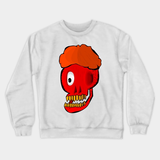 Skull head Crewneck Sweatshirt by Ytkz